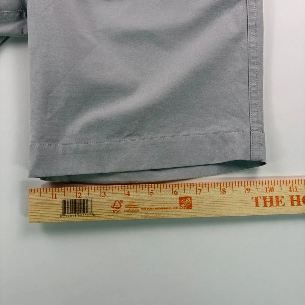 Faherty All Day Shorts Mens 30 Light Gray Hybrid Quick Dry Stretch 9